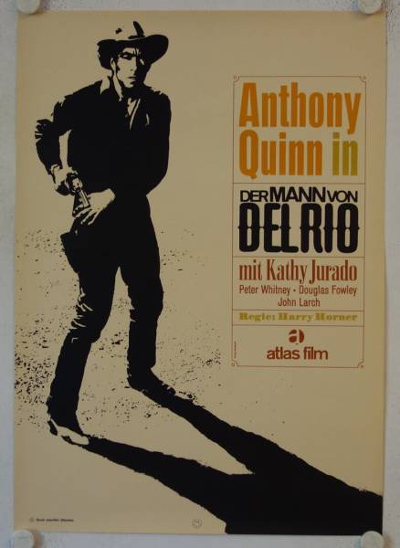 Der Mann von Del Rio originales deutsches Filmplakat (R60s)